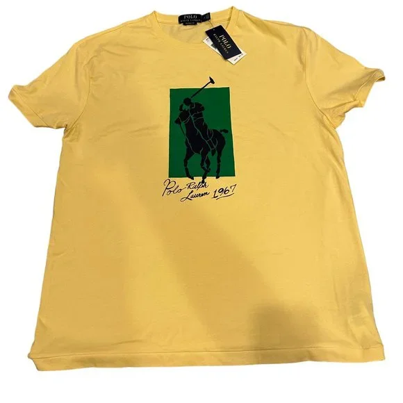 Polo Ralph Lauren Short-Sleeve Big Pony Player Block Graphic Tee, Medium NWT - Picture 6 of 7